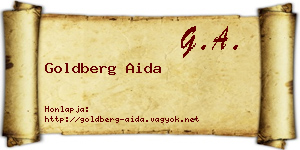 Goldberg Aida névjegykártya